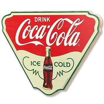 ホーロー看板　Coca-Cola ヴィンテージ サイン ビンテージ レトロ 80s 90s CocaCola 看板 コカコーラ サイン